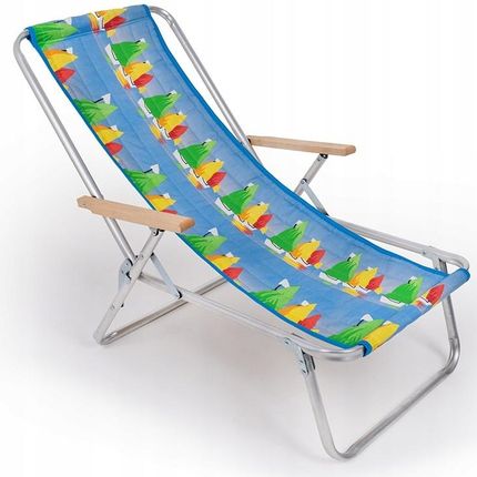Leżak plażowy jedno-pozycyjny aluminiowy max.120kg