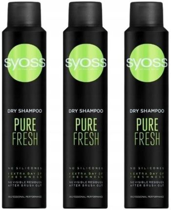 Syoss Pure Fresh Suchy Szampon 3X200 ml