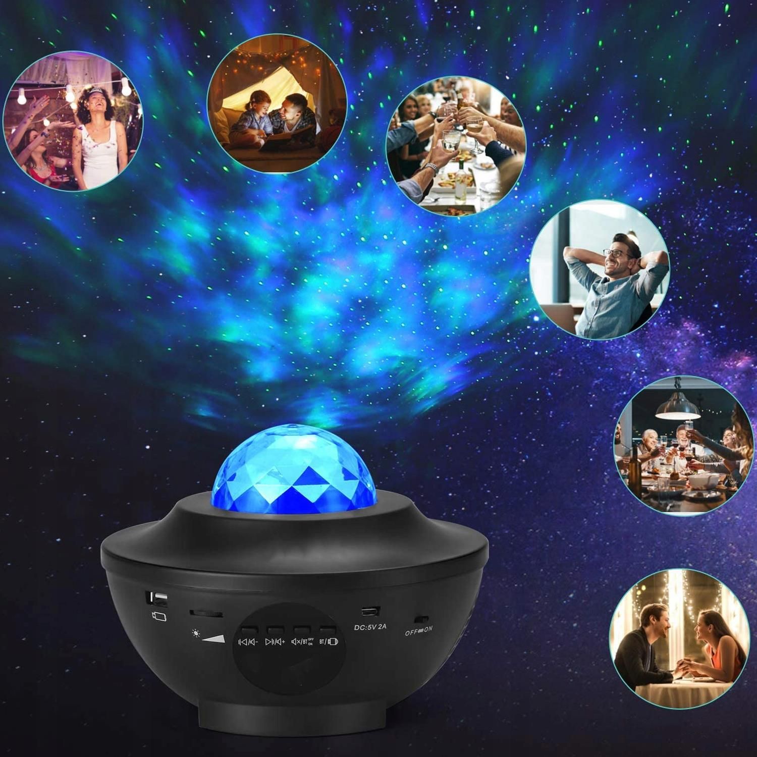 Projektor Gwiazd Star Lampka Nocna Led Usb Prezent - zdjęcie 5 Projektor Gwiazd Star Lampka Nocna Led Usb Prezent