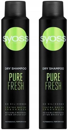 Syoss Pure Fresh Suchy Szampon 2X200Ml