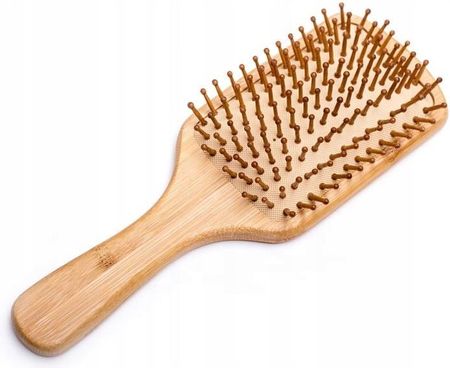 Szczotka Bambusowa Do Włosów Masażu Paddle Brush
