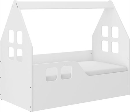 Łóżko Dziecięce Domek 140X70 + Materac + Pokrowiec