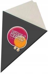 Rożki gofry bubble waffle | Kolor grafitowy 25