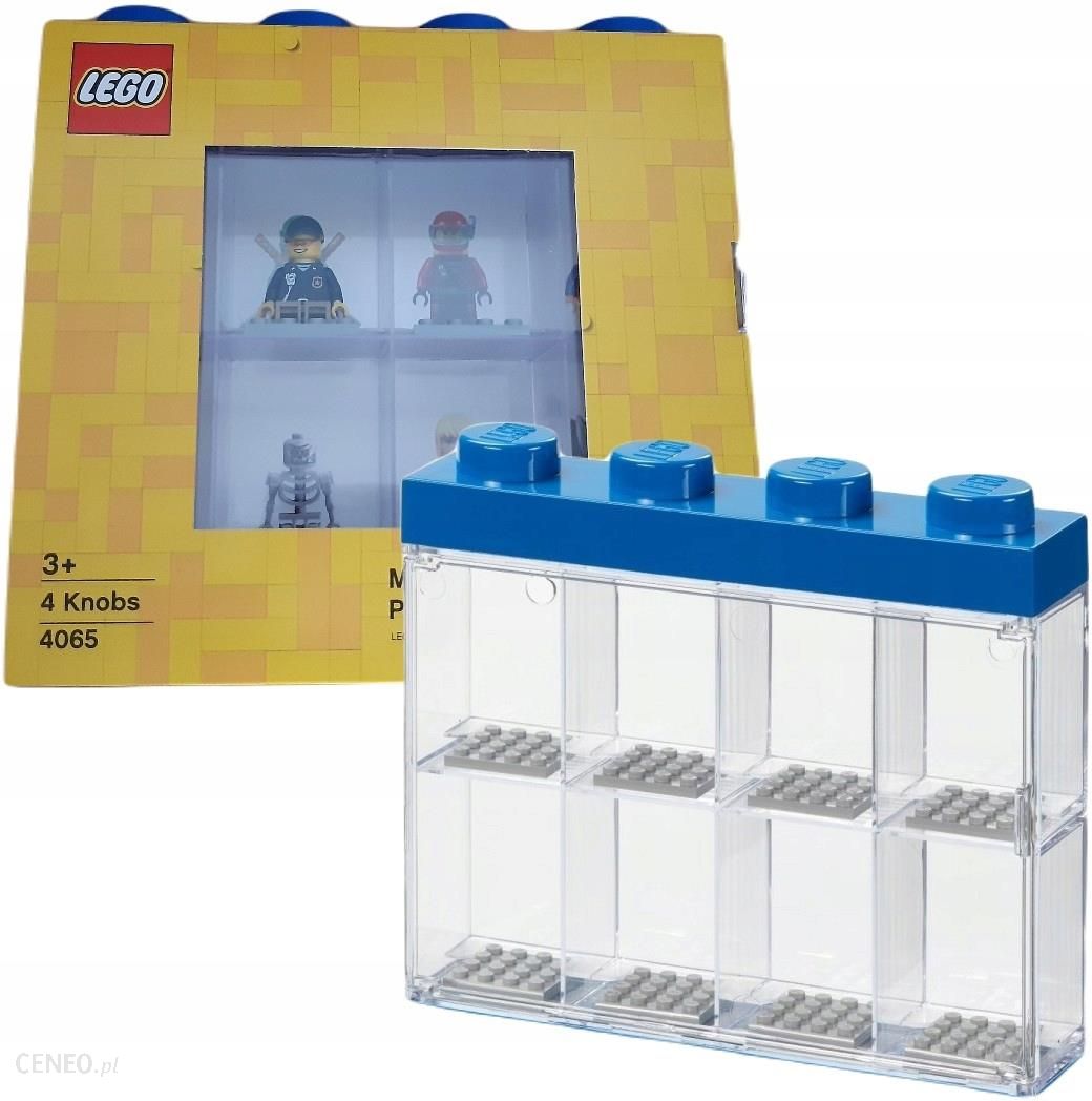 Lego Pojemnik Na Minifigurki Niebieski + Figurka