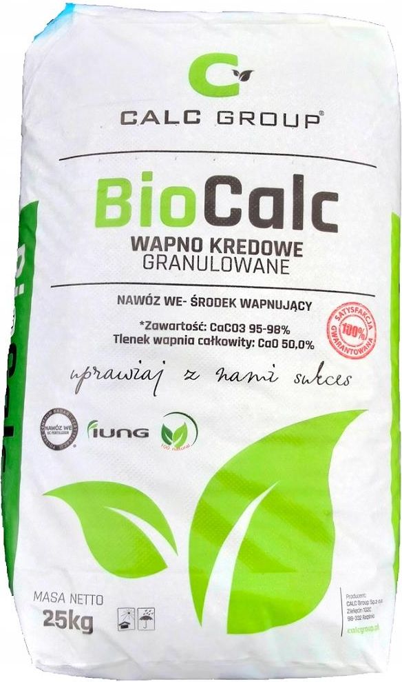Nawóz BioCalc wapno kredowe 25kg - Ceny i opinie - Ceneo.pl