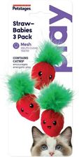 Petstages Straw Babies Cat Dental Catnip Toy Truskaweczki Dla Kotka (700603703949)