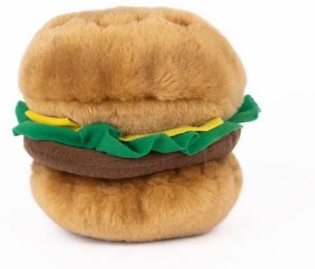 Zippypaws Pluszowy Hamburger Z Piszczałką Zabawka Dla Psów Ras Małych I Średnich