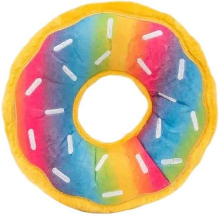 Zippypaws Pluszowy Donut Tęczowy Standard Z Piszczałkami Zabawka Dla Psów Ras Średnich I Szczeniąt Ras Dużych