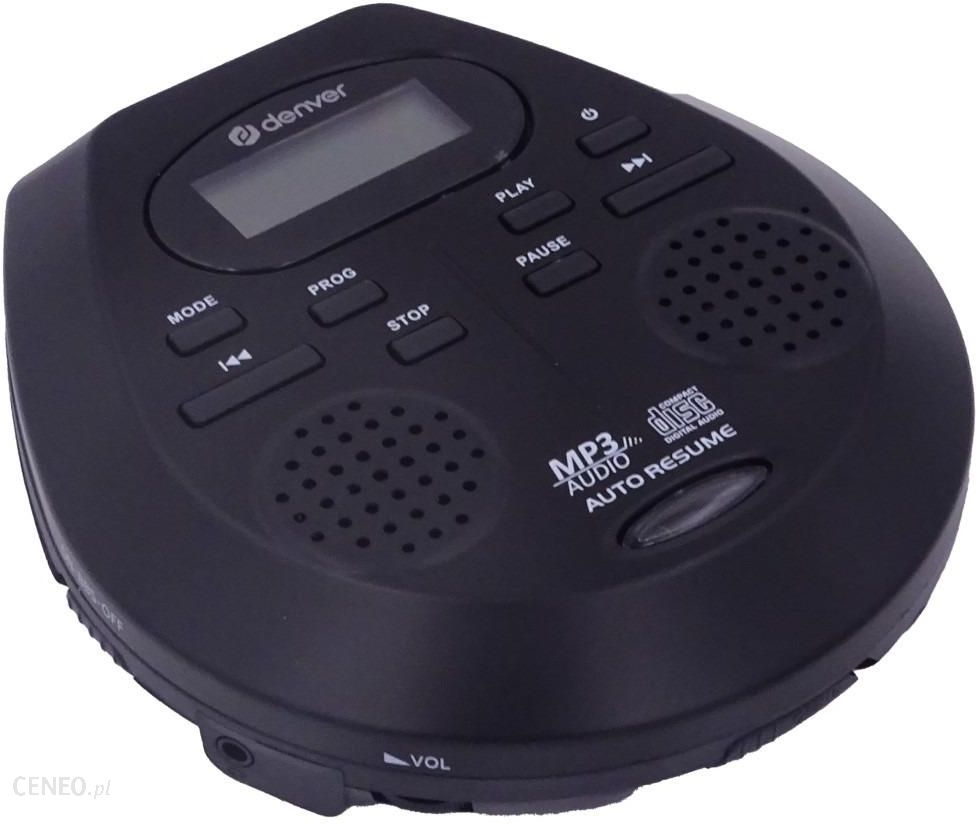 Denver DMP-395B przenośny odtwarzacz CD/MP3 z funkcją antishock i podbiciem basów