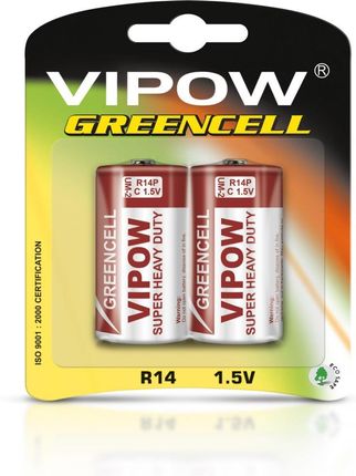 Vipow Baterie Rebel Greencell R14 2Szt/Bl