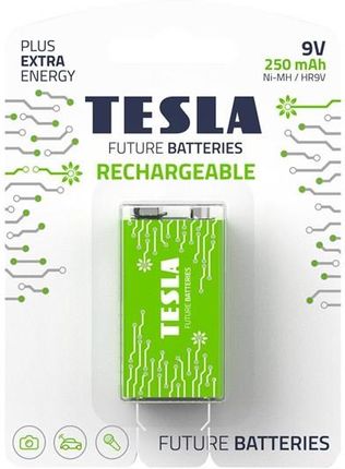 Tesla Rechargeable Battery 9V Lr61 250 Mah (1 Pcs.)