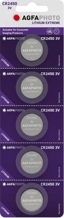 Agfaphoto 5X Bateria Litowa Cr2450 3V Dl 2450 Bl/5