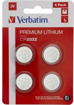 Verbatim Bateria Litowa Cr2032 (4 Szt.)