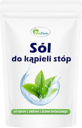 Sól Epsom Do Kąpieli Stóp Z Olejkiem Z Drzewa Herbacianego 250 g