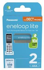 Zdjęcie 2 X Akumulatorki Panasonic Eneloop Lite Dect New R03 Aaa 550Mah Bk-4Lcce/2De (Blister) - Radom