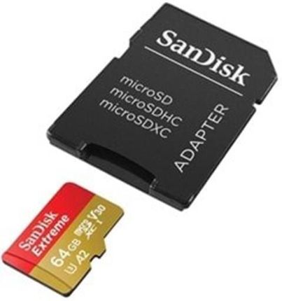 Sandisk Extreme Microsd/Sd-Card - 170/80Mb Actioncam 64Gb