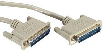 Roline RS-232 cable, D25 M/M, 1.8m, moulded, 25 wires (11.01.3518)