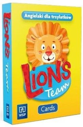 Lion&#039;s Team. Język angielski Cards. 3-latek