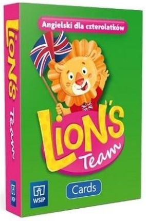 Lion&#039;s Team. Język angielski. Cards. 4-latek