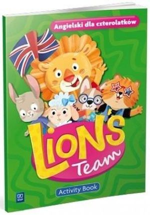 Lion&#039;s Team. Język angielski. Karty pracy. 4-latek
