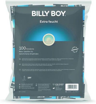 Billy Boy EXTRA LUBRICATED PREZERWATYWY EXTRA NAWILŻONE 100szt.