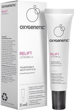 Zdjęcie OXYGENETIC RELIFT vitamin A, wygładzające serum pod oczy, krem 15ml - Suchań