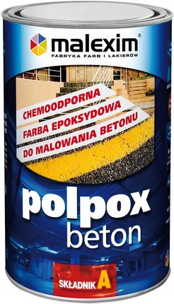 Malexim Farba Epoksydowa Polpox Beton Szary RAL7040 1l