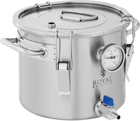 Royal Catering Pojemnik Fermentacyjny 8 L 0-150°C Stal Nierdzewna
