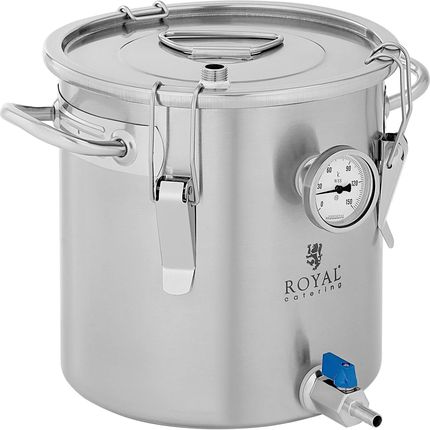 Royal Catering Pojemnik Fermentacyjny 10 L 0-150°C Stal Nierdzewna