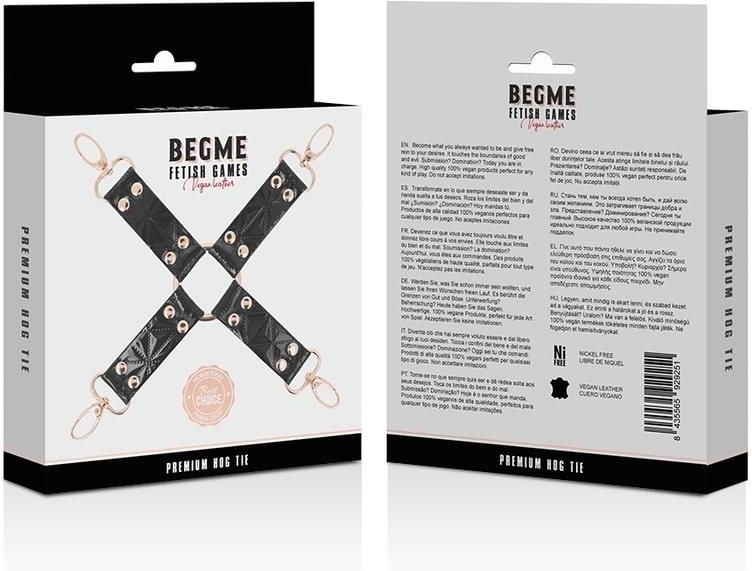 BEGME - BLACK EDITION HOG TIE IN PELLE VEGAN