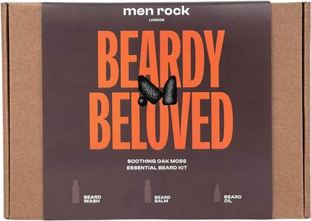 Men Rock Beardy Beloved Soothing Oak Moss Zestaw Do Pielęgnacji Brody, 1Vnt