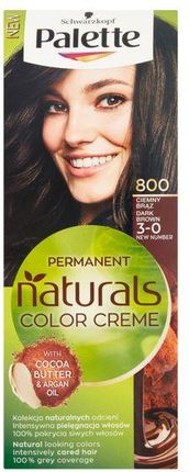 Palette Natural Colors Permanent Farba Do Włosów 110Ml Ciemny Brąz (800)