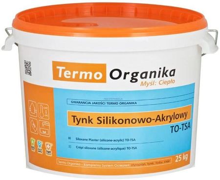 Termo Organika Tynk Silikonowo-Akrylowy To-Tsa 25kg Biały