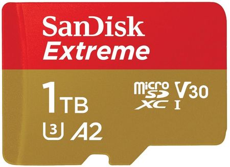 SanDisk microSDXC Extreme 1TB 190/130 MB/s A2 C10 V30 UHS-I U3 (SDSQXAV1T00GN6MA)