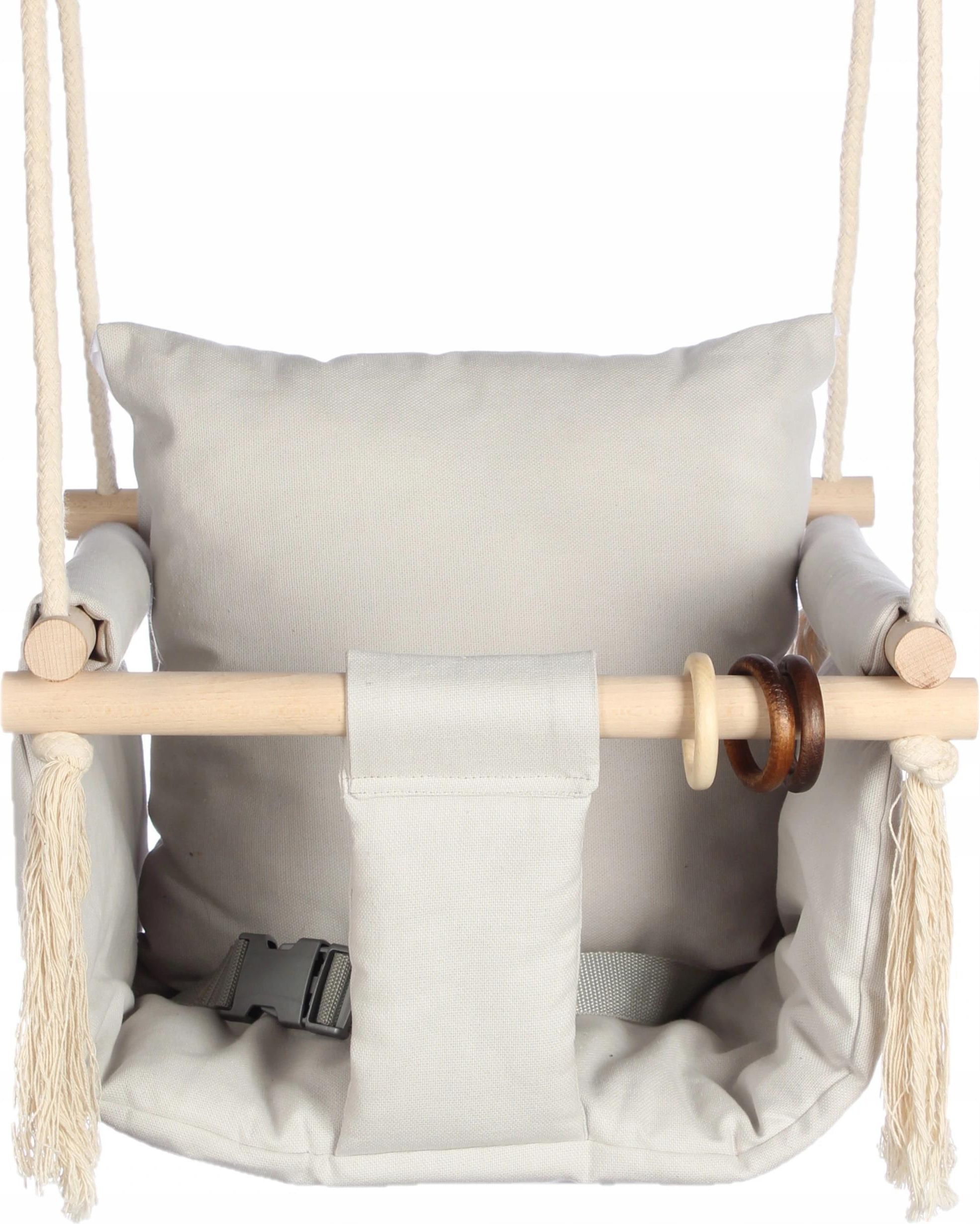 Kidaboo Huśtawka Skandynawska Certyfikat+Pasy Bezp (BASICGREY) - zdjęcie 4 Kidaboo Huśtawka Skandynawska Certyfikat+Pasy Bezp (BASICGREY)