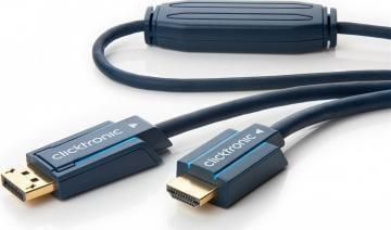 Clicktronic Kabel DisplayPort - HDMI 10m niebieski (JAB6484879)