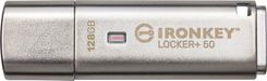 Zdjęcie Pendrive Kingston IronKey Locker+ 50, 128 GB (IKLP50/128GB) - Lipiany
