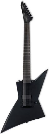 Ltd Ex-7 Baritone Bkmblks Black Metal Black Satin - Gitara Elektryczna