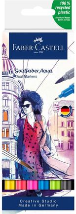 Faber Castell Pisak Akwarelowy Goldfaber Aqua 6 Kolorów