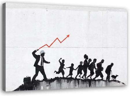 Obraz Na Płótnie Banksy Ekomoniczna Polityka 60x40