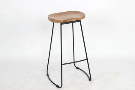 Krzesło Barowe Raw Czarne / Naturalne 115605