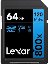 Zdjęcie Karta pamięci LEXAR SDXC 64GB Professional 800x 120MB/s UHS-I C10 V30 U3 R120/W45 - Ostrów Wielkopolski