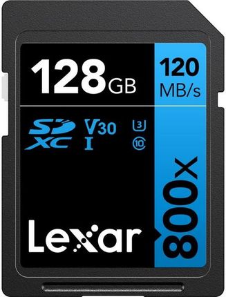 Karta pamięci LEXAR SDXC 128GB Professional 800x 120MB/s UHS-I C10 V30 U3 R120/W45