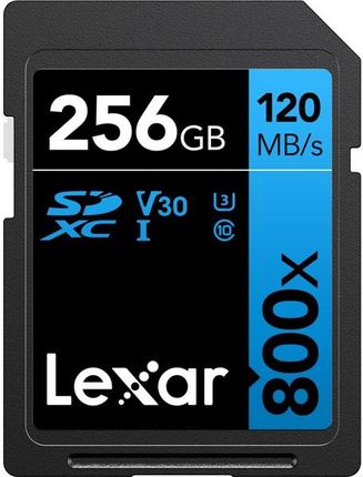 Karta pamięci LEXAR SDXC 256GB Professional 800x 120MB/s UHS-I C10 V30 U3 R120/W45