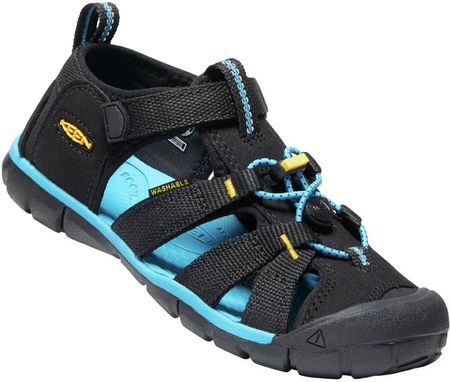 Buty sandały sportowe dziecięce Keen Seacamp II CNX Black Yellow 2022