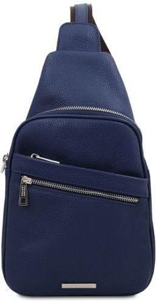 Tuscany Leather Albert - skórzana listonoszka, kolor granatowy TL142022