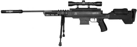 Black Ops Wiatrówka Karabinek Sniper 4,5mm z lunetą 4x32 (597017)