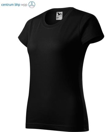 Malfini As Koszulka T-Shirt Damski Z Krótkim Rękawem Adler/Malfini Basic 134 Czarny