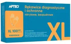 Zdjęcie Synoptis Pharma Sp. Z O. Rękawice Diagnostyczne I Ochronne Nitrylowe Bezpudrowe Niebieskie Xl Apteo 100szt. - Warszawa