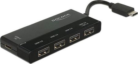 Delock HUB USB 1x USB-C + 4x USB-A 3.0
